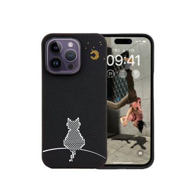 울트라 슬림 0.8mm 두께 16g 무게 오염 방지 아라미드 섬유 iPhone 16 Pro Max 케이스