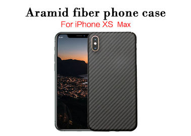 적당한 Aramid 섬유 아이폰 XS 최대 휴대전화 케이스를 체중을 줄이십시오