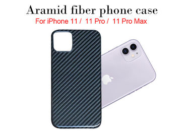 아이폰 11를 위한 매끄러운 애처로운 진짜 Aramid 섬유 전화 상자