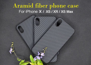 아이폰 x를 위한 비 전도성 능직물 끝 Aramid 섬유 전화 상자