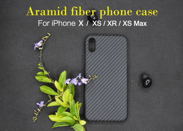 3D 아이폰 XS를 위한 매끄러운 연약하 접촉 짜임새 Aramid 섬유 전화 상자