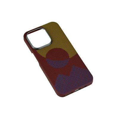 고급 맞춤형 패턴 아라미드 탄소 섬유 전화 케이스 아이폰 16 프로 맥스 0.8mm 두께와 16g 무게