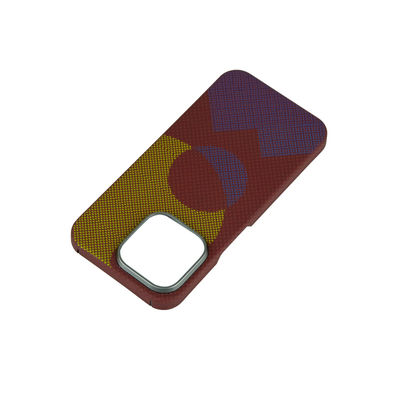 고급 맞춤형 패턴 아라미드 탄소 섬유 전화 케이스 아이폰 16 프로 맥스 0.8mm 두께와 16g 무게