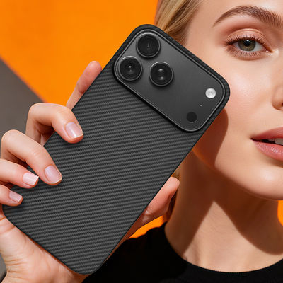 아이폰 17 프로 맥스용 금속 프레임과 맞춤형 아라미드 탄소 섬유 모바일 커버