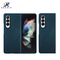 삼성 Z 폴드 3용 슈퍼 라이트 블루 아라미드 섬유 전화 케이스